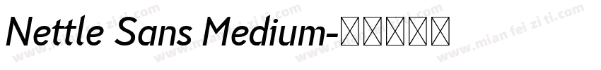 Nettle Sans Medium字体转换